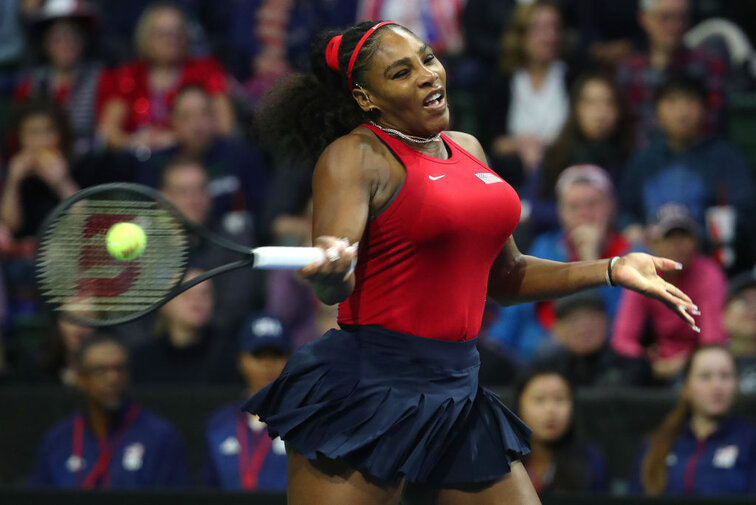 Serena Williams hatte in ihrem Auftaktmatch zu kämpfen Serena Williams struggled in her opening match