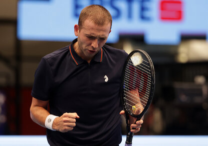Dan Evans steht bei den Erste Bank Open im Halbfinale Dan Evans steht bei den Erste Bank Open im Halbfinale