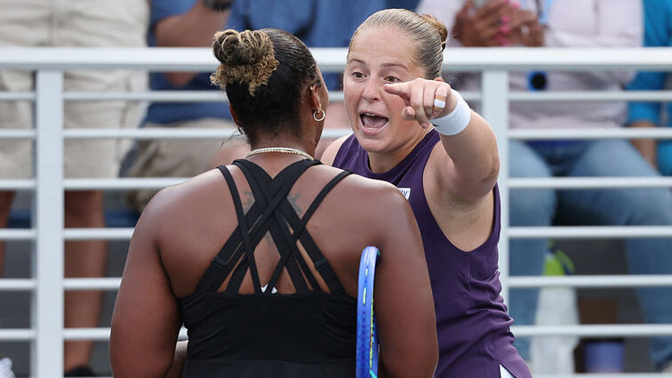 Jelena Ostapenko war mit Taylor Townsend nicht happy Jelena Ostapenko war mit Taylor Townsend nicht happy