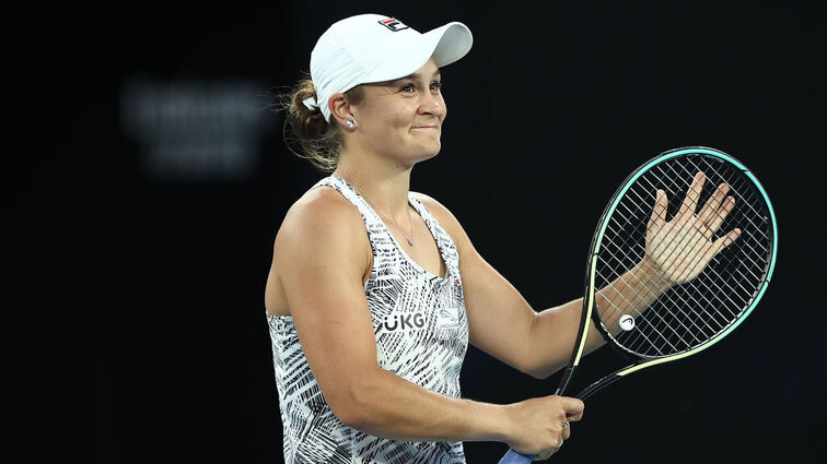 Asheligh Barty steht bei ihrem Heim-Major in Melbourne im Viertelfinale
