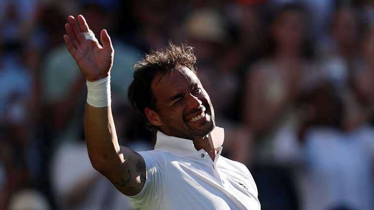 Fabio Fognini hat den Court mit dem Ballroom getauscht Fabio Fognini hat den Court mit dem Ballroom getauscht