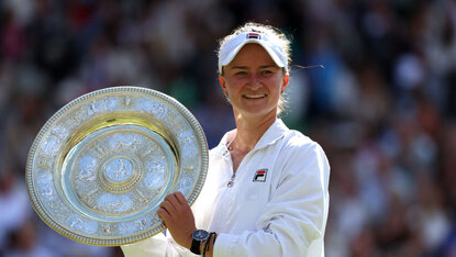 Barbora Krejcikova feierte in Wimbledon ihren zweiten Grand-Slam-Titel. Barbora Krejcikova feierte in Wimbledon ihren zweiten Grand-Slam-Titel.