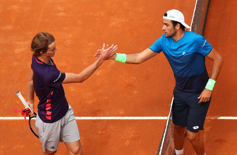 Matteo Berrettini meets Alexander Zverev in the Madrid final