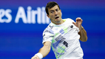 Sebastian Ofner am Mittwoch im Arthur Ashe Stadium Sebastian Ofner am Mittwoch im Arthur Ashe Stadium
