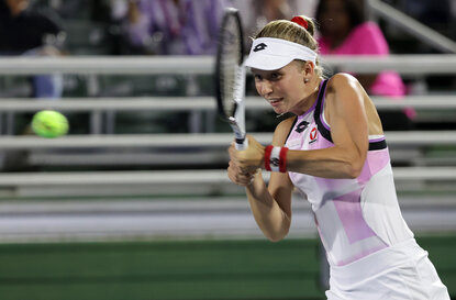 Sinja Kraus steht bei der US-Open-Qualifikation 2023 in der zweiten Runde
