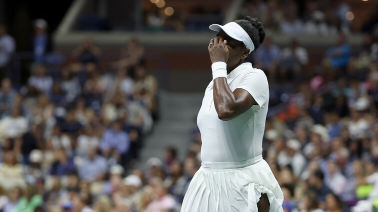 Venus Williams im Arthur Ashe Stadion der US Open