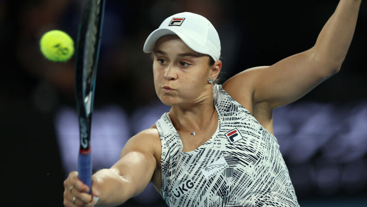 Ashleigh Barty am Samstag in Melbourne