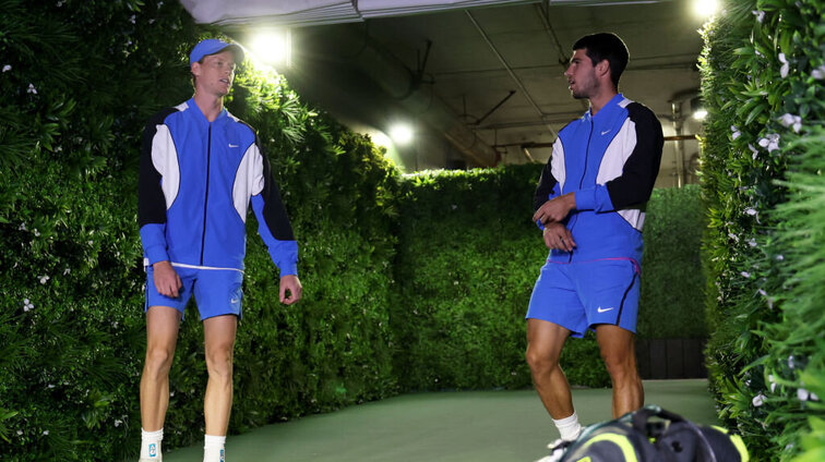 Jannik Sinner und Carlos Alcaraz sind die vielversprechende Zukunft des Tennisports. Jannik Sinner und Carlos Alcaraz sind die vielversprechende Zukunft des Tennisports.