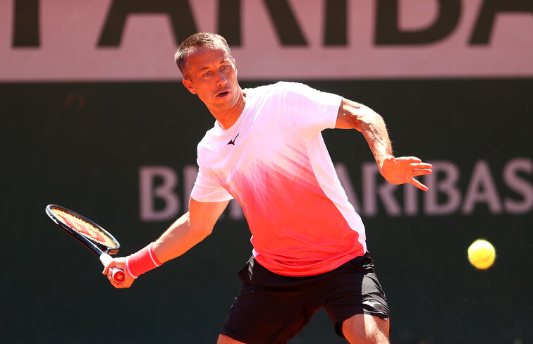 Philipp Kohlschreiber is in the second round in Paris