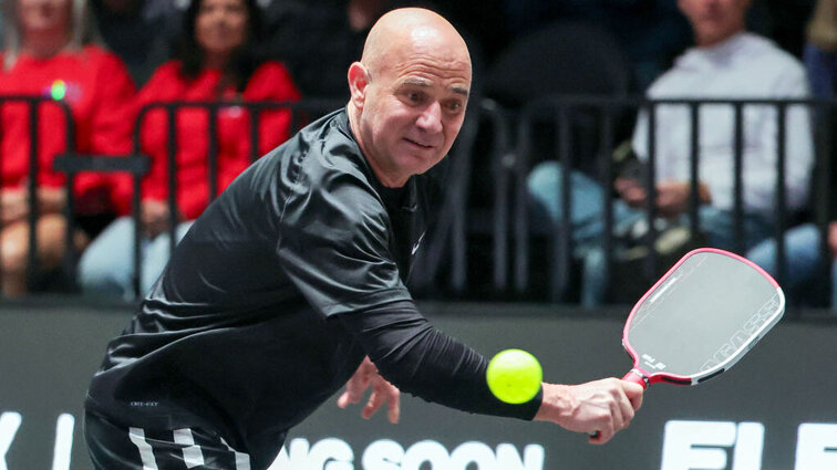Nach hochdotierten Showkämpfen greift Andre Agassi beim Pickleball erstmals auf der Pro-Tour ein. Getty Images