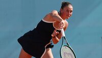 Marta Kostyuk besiegte in Madrid Emma Raducanu in drei Sätzen. Getty Images