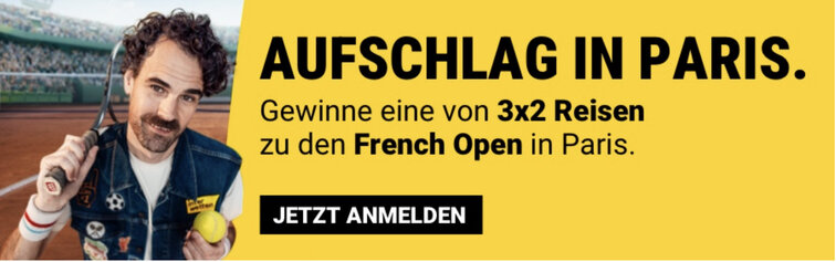 Mit interwetten nach Roland-Garros!