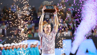 Maria Sakkari sicherte sich mit dem Titelgewinn in Mexico den größten Erfolg ihrer Laufbahn. Maria Sakkari sicherte sich mit dem Titelgewinn in Mexico den größten Erfolg ihrer Laufbahn.