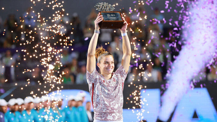 Maria Sakkari sicherte sich mit dem Titelgewinn in Mexico den größten Erfolg ihrer Laufbahn. Maria Sakkari sicherte sich mit dem Titelgewinn in Mexico den größten Erfolg ihrer Laufbahn.