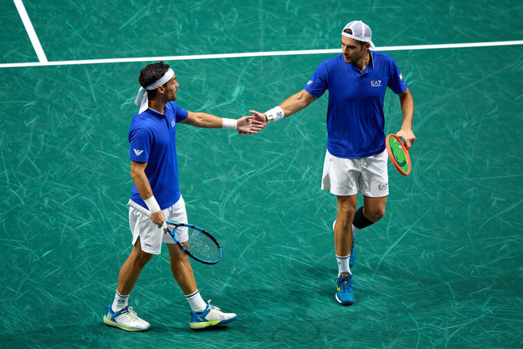 Fabio Fognini und Simone Bolleli gewannen das entscheidende Doppel gegen die USA