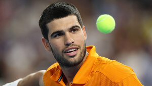 Carlos Alcaraz am Montagabend in Miami
