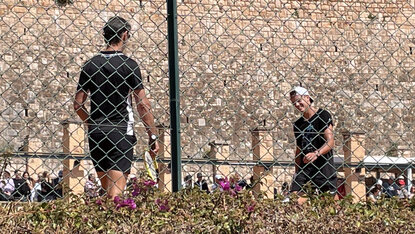 Immer noch gut miteinander: Patrick Mouratoglou und Holger Rune in Monte-Carlo