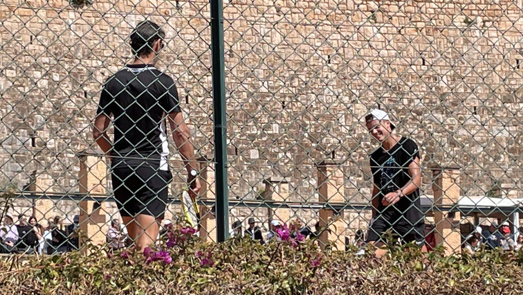 Immer noch gut miteinander: Patrick Mouratoglou und Holger Rune in Monte-Carlo