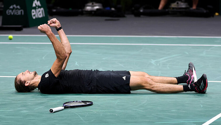 Alexander Zverev am Freitagabend in Paris Alexander Zverev am Freitagabend in Paris