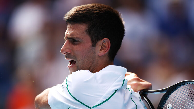 Novak Djokovic was in a hurry