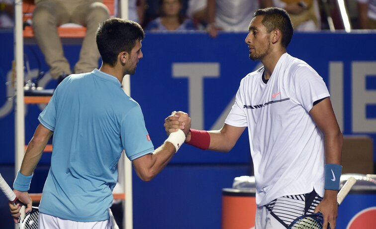 Novak Djokovic ist gegen Nick Kyrgios bis jetzt sieglos