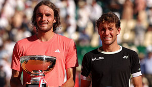 Stefanos Tsistipas hat 2024 das Finale in More-Carlo gegen Casper Ruud gewonnen