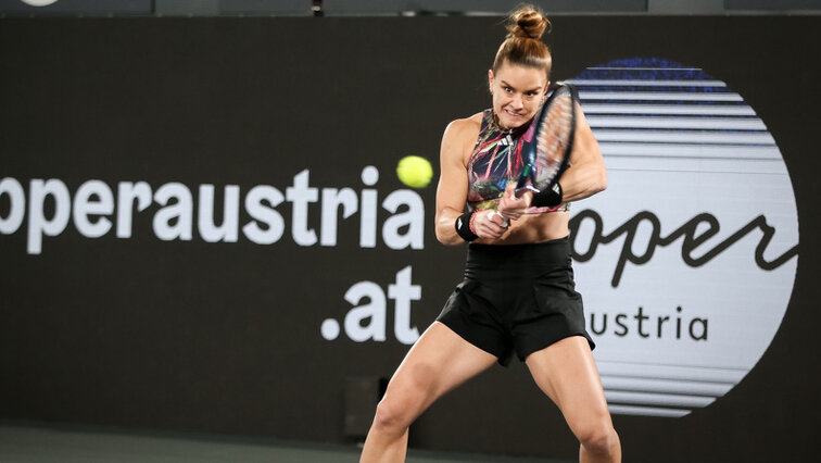 Maria Sakkari am Freitag in Linz