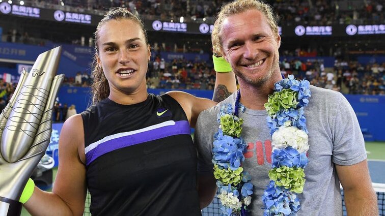 Weiterhin ein Erfolgspaar: Aryna Sabalenka und Dmitry Tursunov Another successful pair: Aryna Sabalenka and Dmitry Tursunov