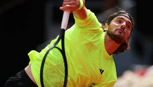 Stefanos Tsitsipas hat am Freitag in Rom einen guten Eindruck hinterlassen