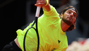 Stefanos Tsitsipas hat am Freitag in Rom einen guten Eindruck hinterlassen