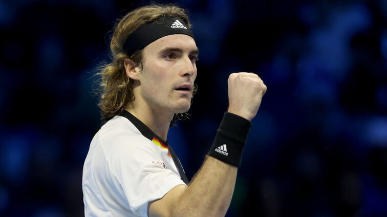 Stefanos Tsitsipas plays against Andrey Rublev on Friday for the semi-finals in Turin