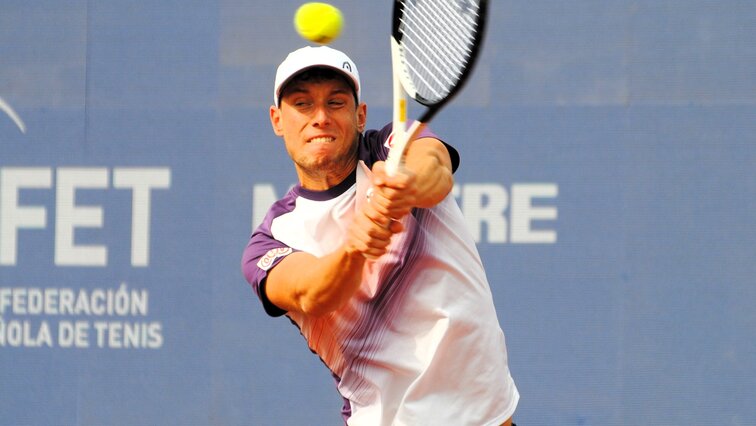Filip Misolic beim Challenger in Maspalomas Filip Misolic at the Challenger in Maspalomas