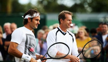 on day twelve of the Wimbledon Lawn Tennis Championships at the All England Lawn Tennis and Croquet Club on July 5, 2014 in London, England.