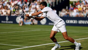 Novak Djokovic trainiert bereits seit einiger Zeit auf Rasen