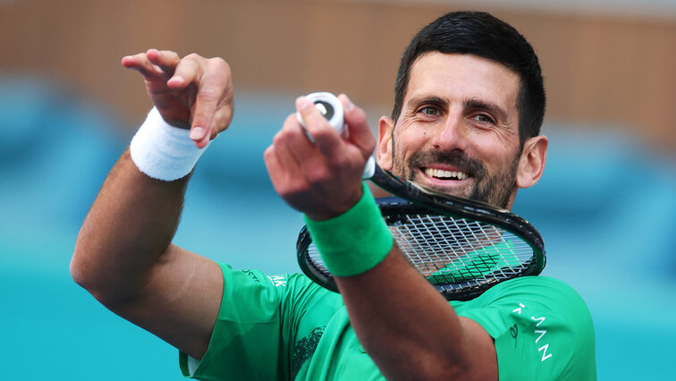 Novak Djokovic bei den Miami Open 