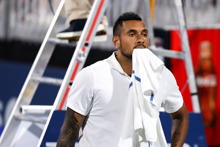 Nick Kyrgios took on Casper Ruud