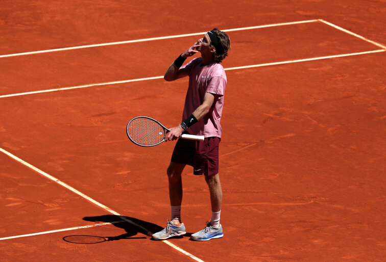 Andrey Rublev at the ATP Masters 1000 tournament in Madrid