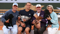 Alexander Zverev und sein Team Alexander Zverev und sein Team