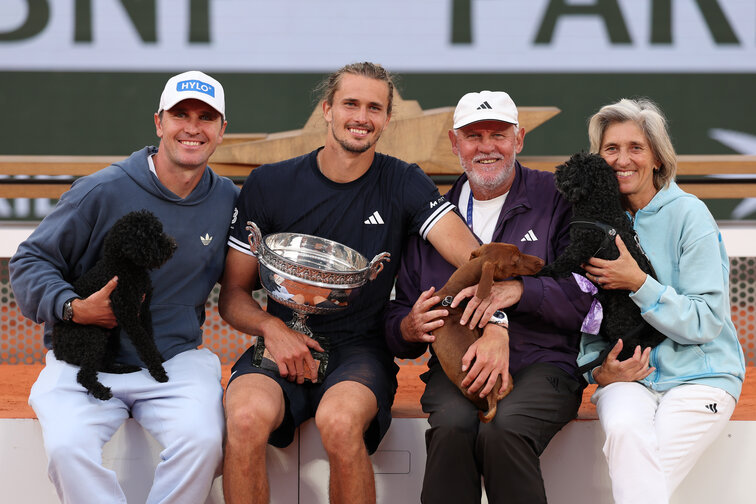 Alexander Zverev und sein Team Alexander Zverev und sein Team