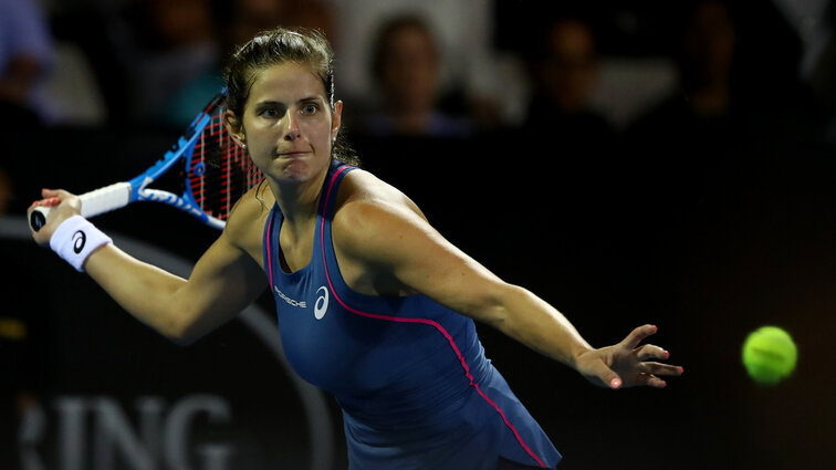 Julia Görges war am Dienstag beim Premier-Turnier in Doha im Einsatz Julia Görges war am Dienstag beim Premier-Turnier in Doha im Einsatz