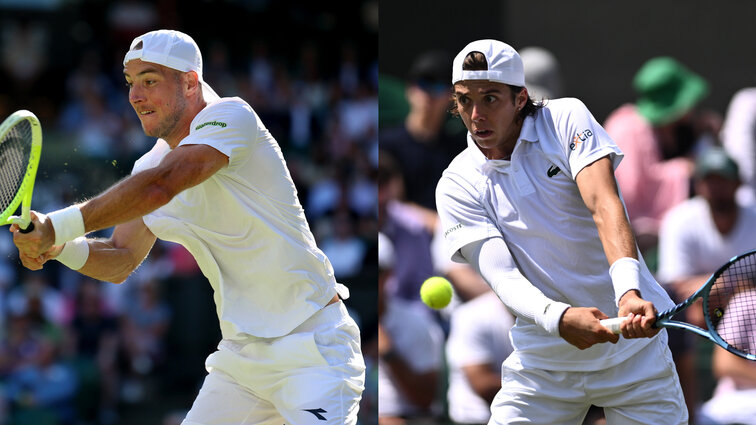 Jan-Lennard Struff und Arthur Cazaux spielen um ein Halbfinalticket in Kitzbühel. Jan-Lennard Struff und Arthur Cazaux spielen um ein Halbfinalticket in Kitzbühel.