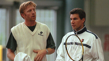 Boris Becker und Carl-Uwe Steeb im Jahr 1998 Boris Becker und Carl-Uwe Steeb im Jahr 1998