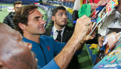 Roger Federer in Dubai - Nah dran an den Fans