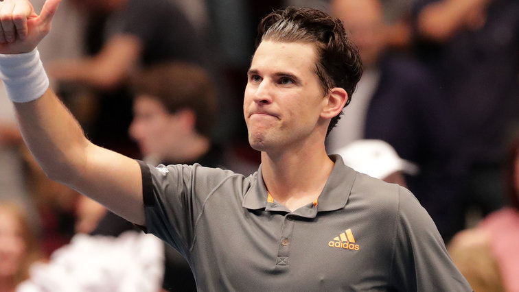 Thumbs up for Dominic Thiem in Vienna