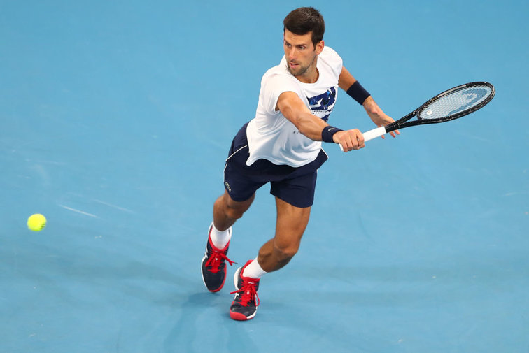 Novak Djokovic at the ATP Cup in Brisbane