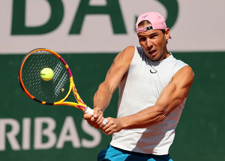 Rafael Nadal absolvierte am Mittwoch seine erste Trainingseinheit in Paris