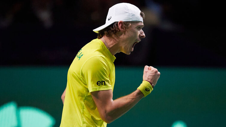 Alex de Minaur hat wieder einmal sein großes Kämpferherz gezeigt Alex de Minaur hat wieder einmal sein großes Kämpferherz gezeigt