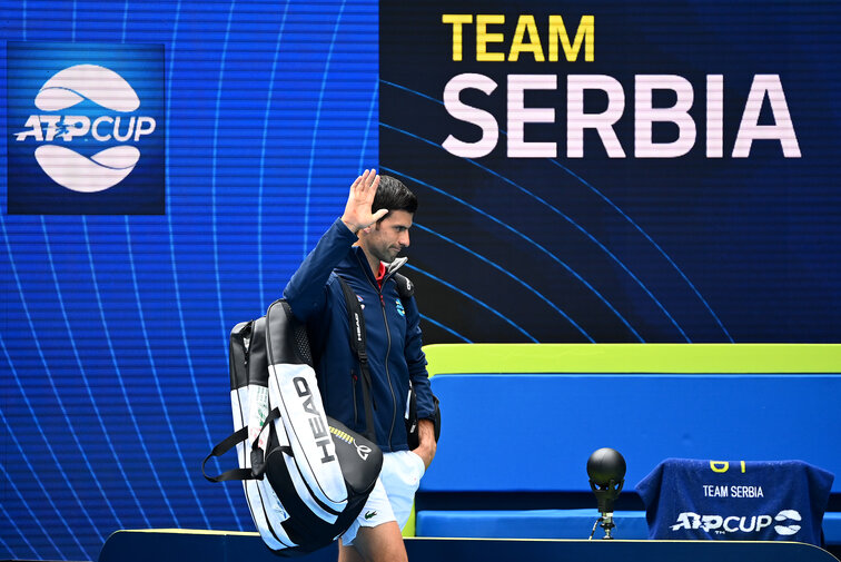 Novak Djokovic bleibt für den ATP Cup anscheinend fraglich