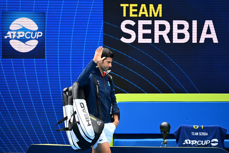 Novak Djokovic apparently remains questionable for the ATP Cup