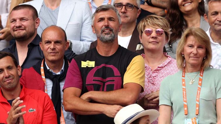 Goran Ivanisevic am Sonntag in Roland Garros Goran Ivanisevic am Sonntag in Roland Garros